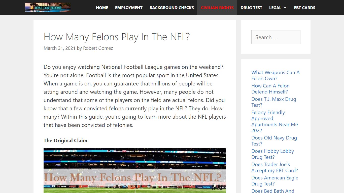 How Many Felons Are In The NFL? 2021 UPDATED